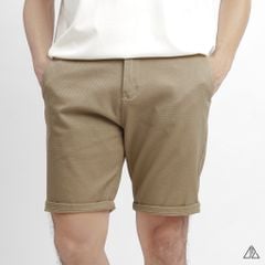 Quần short vải kaki gân tổ ong