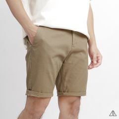 Quần short vải kaki gân tổ ong