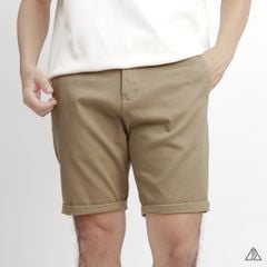 Quần short vải kaki gân tổ ong