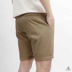 Quần short vải kaki gân tổ ong