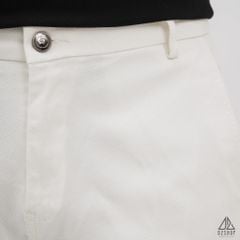 Quần short vải kaki gân tổ ong