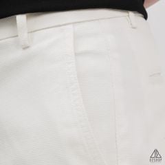 Quần short vải kaki gân tổ ong