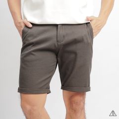 Quần short vải kaki gân tổ ong
