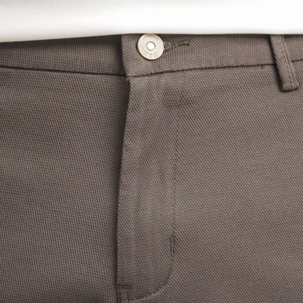 Quần short vải kaki gân tổ ong