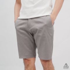 Quần short vải kaki gân tổ ong