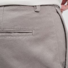 Quần short vải kaki gân tổ ong