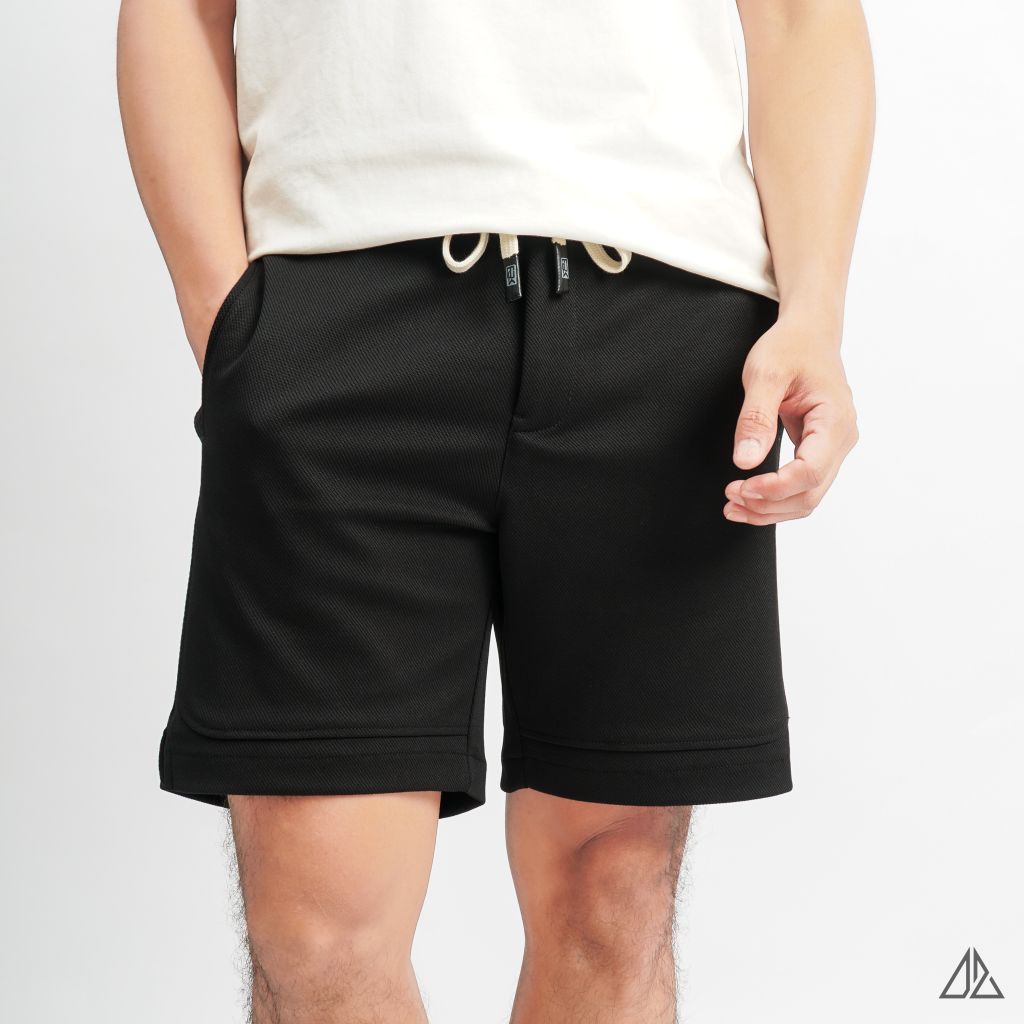 Quần short nỉ may ráp