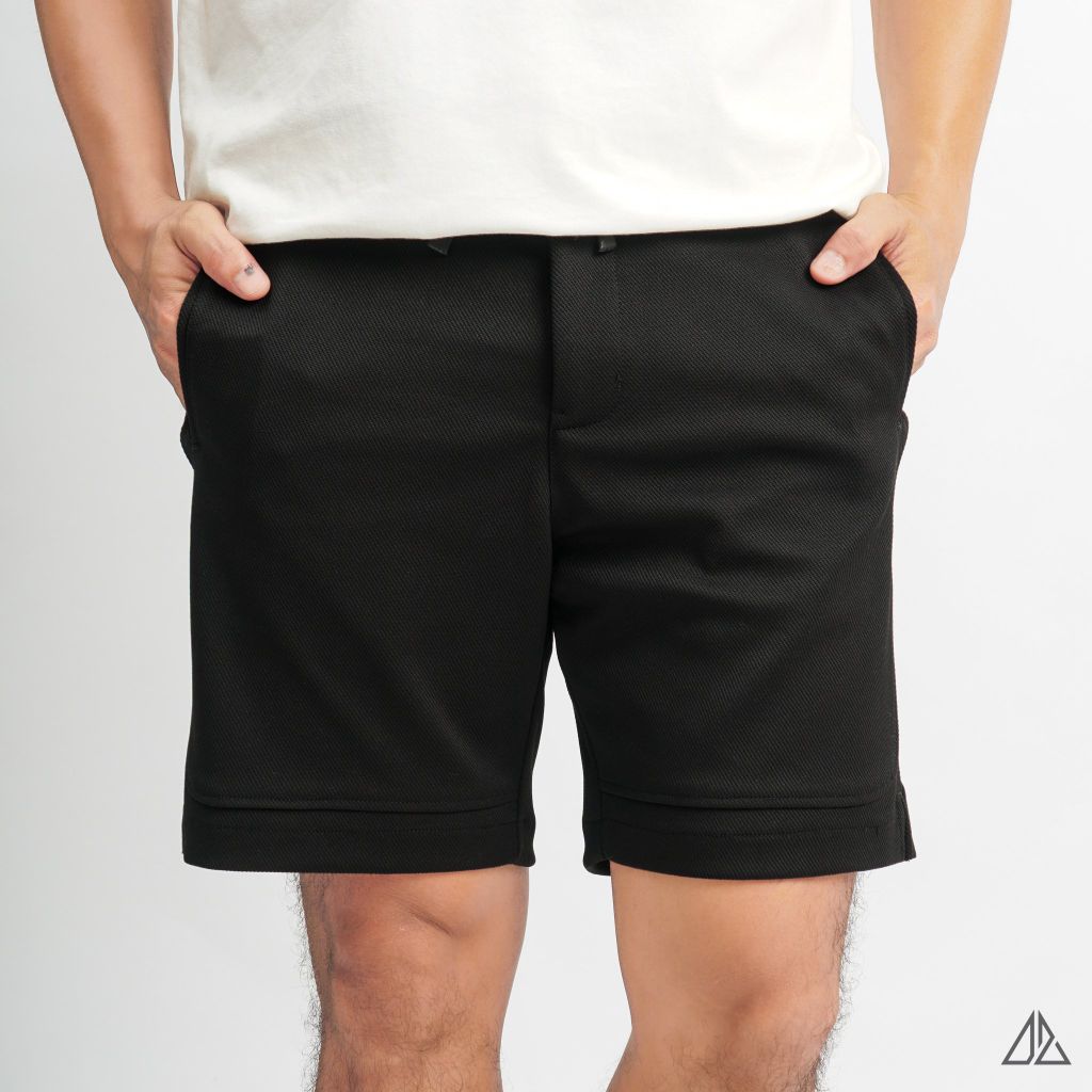 Quần short nỉ may ráp