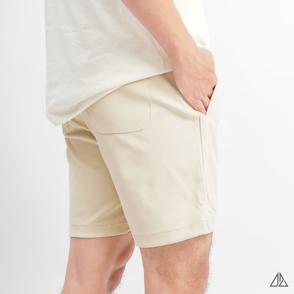 Quần short nỉ may ráp