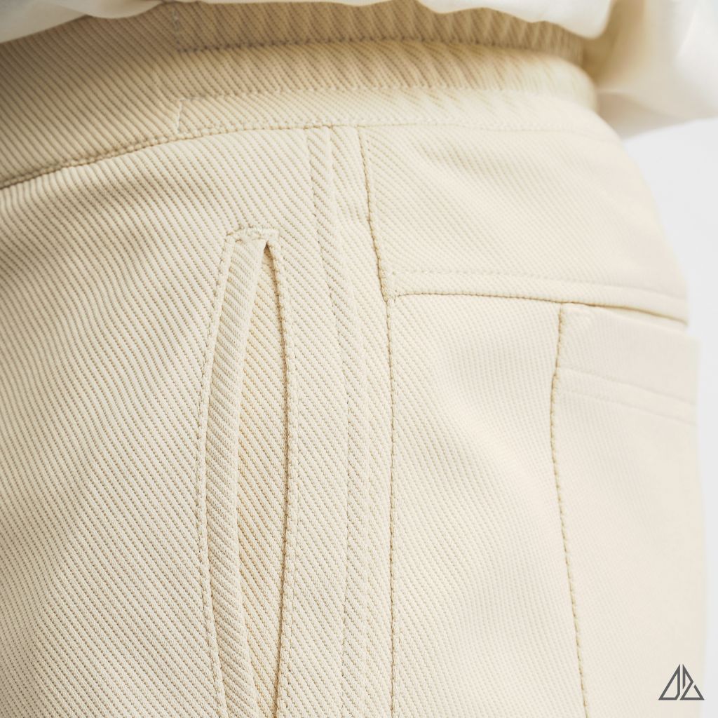 Quần short nỉ may ráp