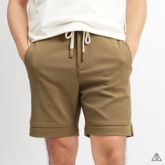 Quần short nỉ may ráp