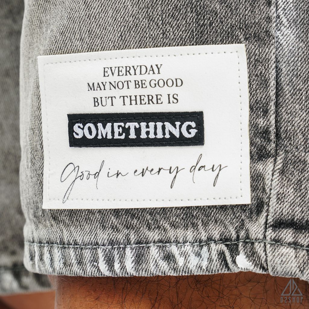 Short jean xám rách Something