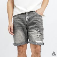 Short jean xám rách Something