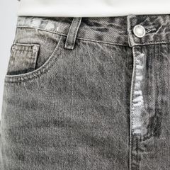 Short jean xám rách Something
