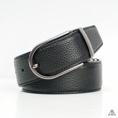 Thắt lưng nam da PU cao cấp, mặt tròn 08 x 18