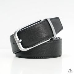 Thắt lưng nam da PU cao cấp, mặt tròn 11 x 16