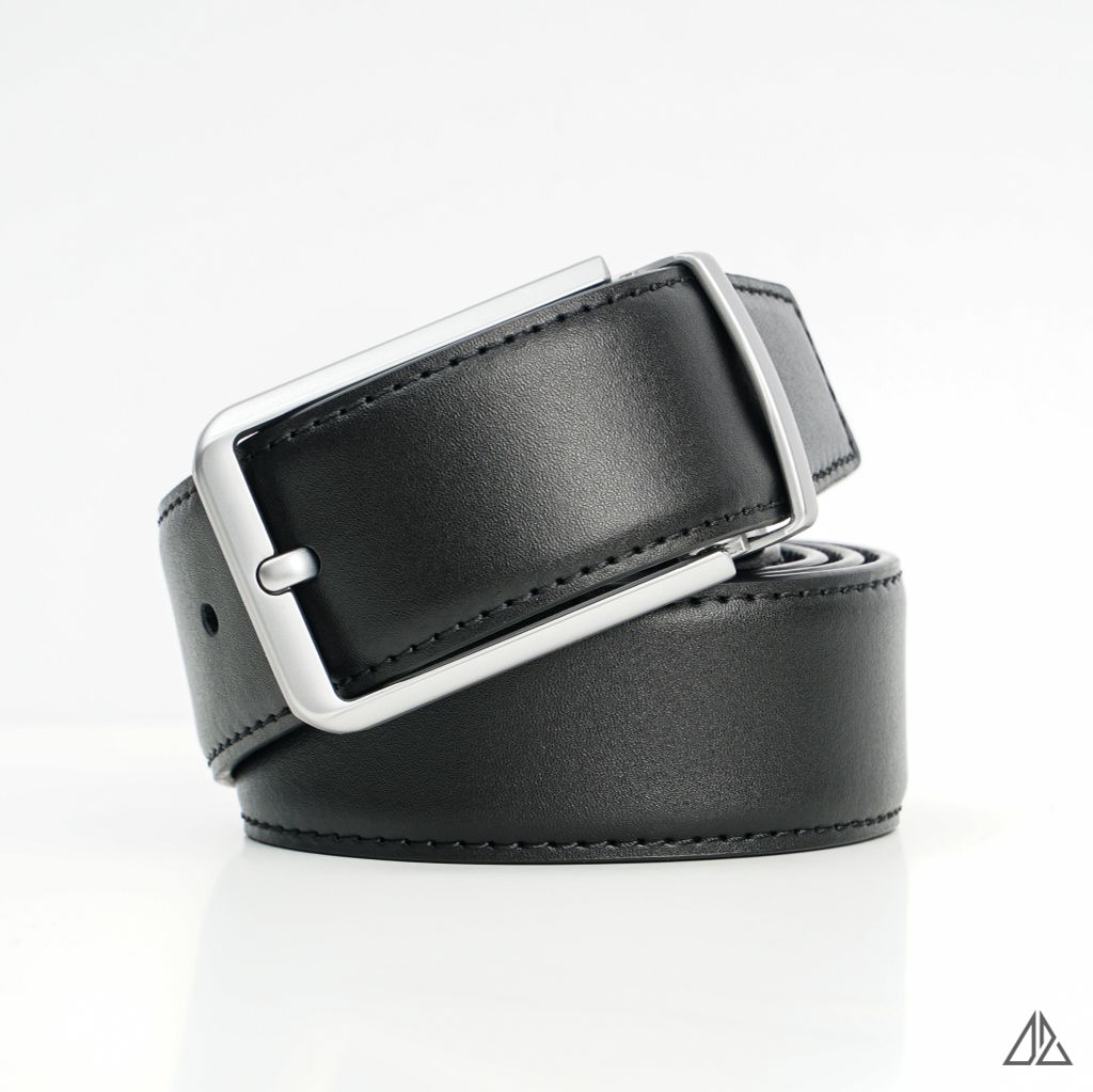 Thắt lưng nam da PU cao cấp, mặt vuông 13 x 20