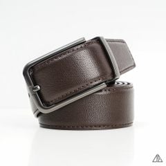 Thắt lưng nam da PU cao cấp, mặt tròn 11 x 16