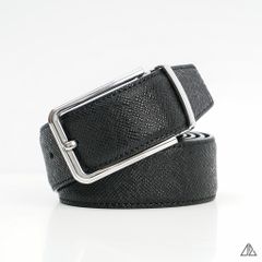 Thắt lưng nam da PU cao cấp, mặt tròn 08 x 18