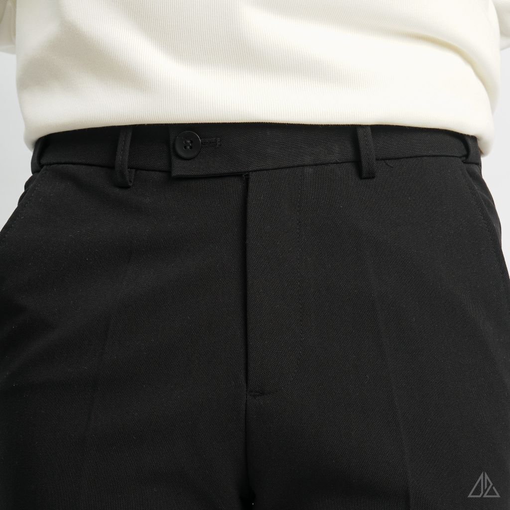 Quần tây đen lưng thun co giãn