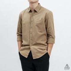 Áo sơ mi túi mổ vải kaki xéo [SM-2031]