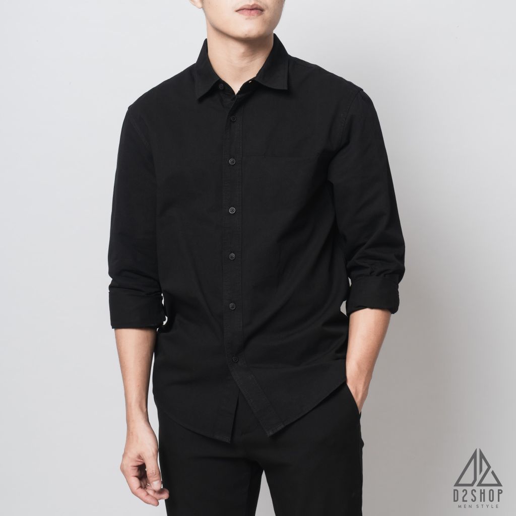 Áo sơ mi túi mổ vải kaki xéo [SM-2031]
