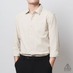 Áo sơ mi túi mổ vải kaki xéo [SM-2031]