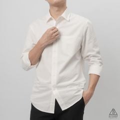 Áo sơ mi túi mổ vải kaki xéo [SM-2031]