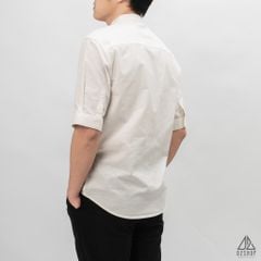 Áo sơ mi ngắn tay cổ trụ