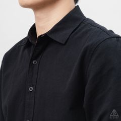 Áo sơ mi trơn vải kaki xéo