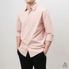 Áo sơ mi trơn vải kaki xéo