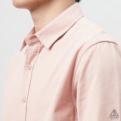Áo sơ mi trơn vải kaki xéo