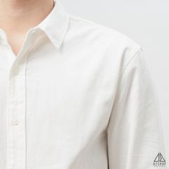 Áo sơ mi trơn vải kaki xéo