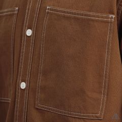 Áo sơmi kaki xéo 2 túi chỉ nổi [SM-2106]
