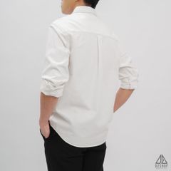 Áo sơmi kaki xéo 2 túi chỉ nổi [SM-2106]