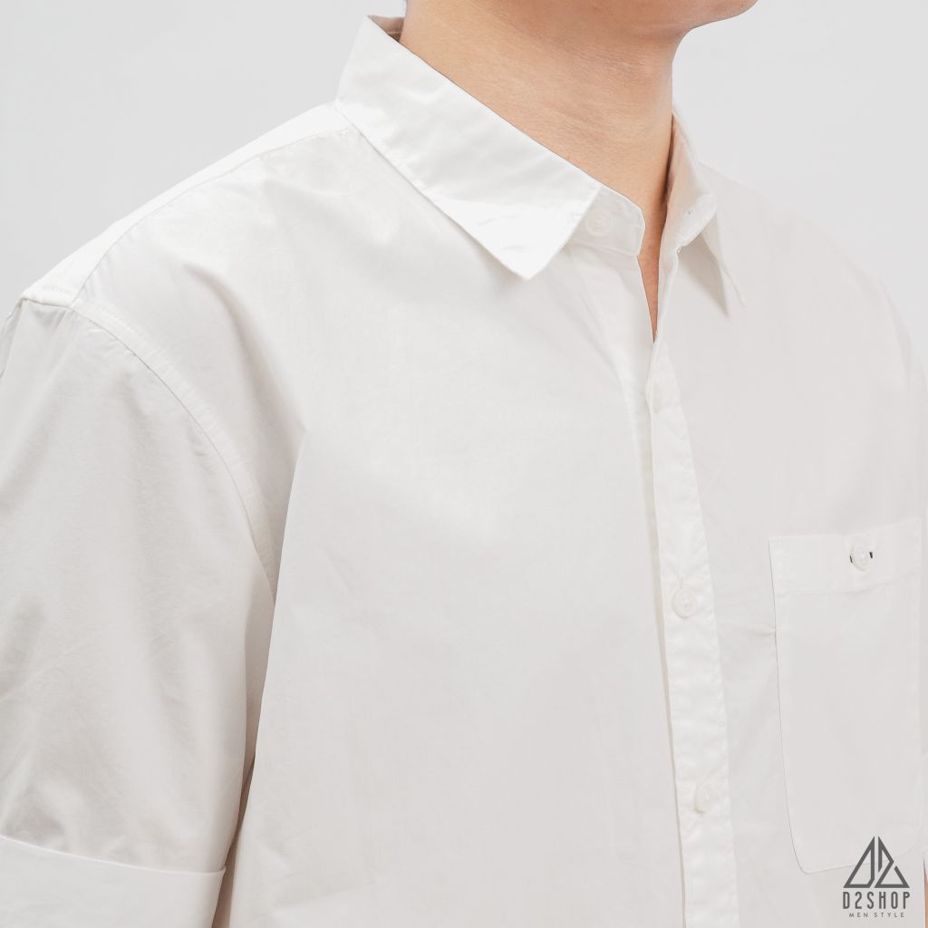 Áo sơ mi ngắn tay túi đánh bọ [SM-2153]