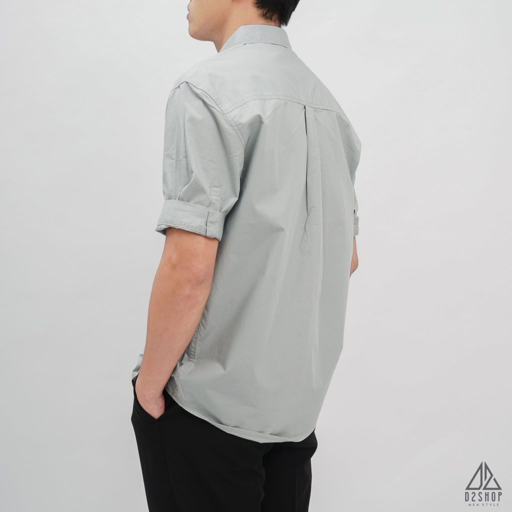 Áo sơ mi ngắn tay túi đánh bọ [SM-2153]