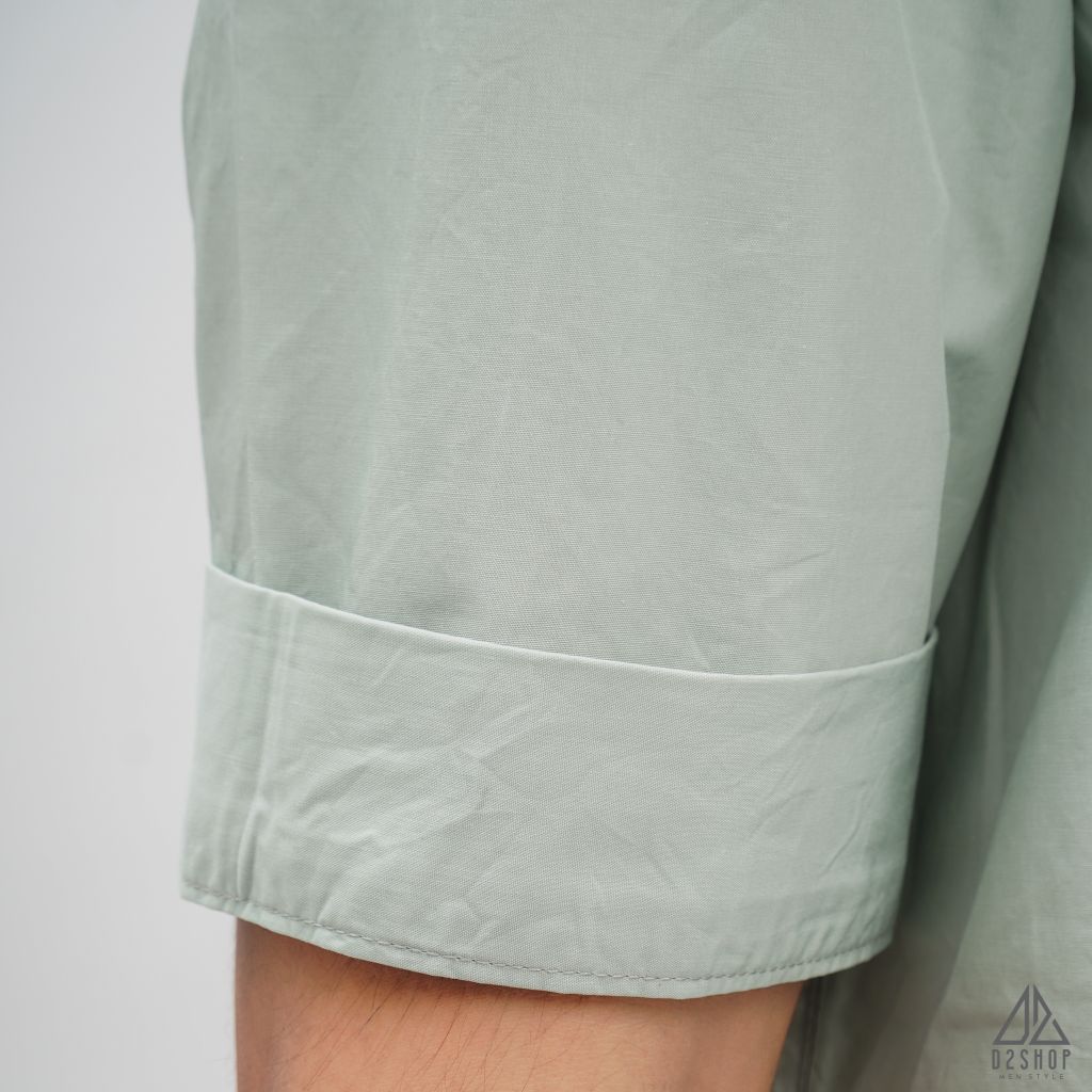 Áo sơ mi ngắn tay túi đánh bọ [SM-2153]