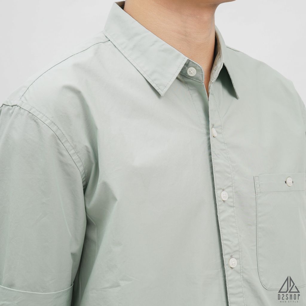 Áo sơ mi ngắn tay túi đánh bọ [SM-2153]