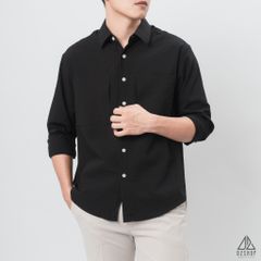 Áo sơ mi vải gân nổi 2 túi