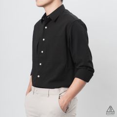 Áo sơ mi vải gân nổi 2 túi