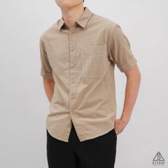 Áo sơ mi ngắn tay phối túi vải đủi [SM-2277]