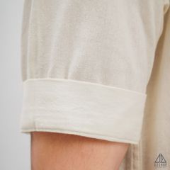 Áo sơ mi ngắn tay phối túi vải đủi [SM-2277]