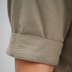 Áo sơ mi ngắn tay phối túi vải đủi [SM-2277]
