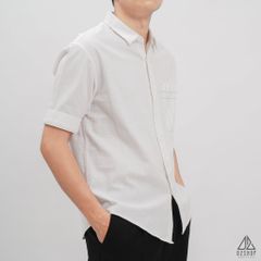 Áo sơ mi ngắn tay phối túi vải đủi [SM-2277]