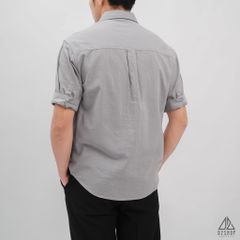 Áo sơ mi ngắn tay phối túi vải đủi [SM-2277]