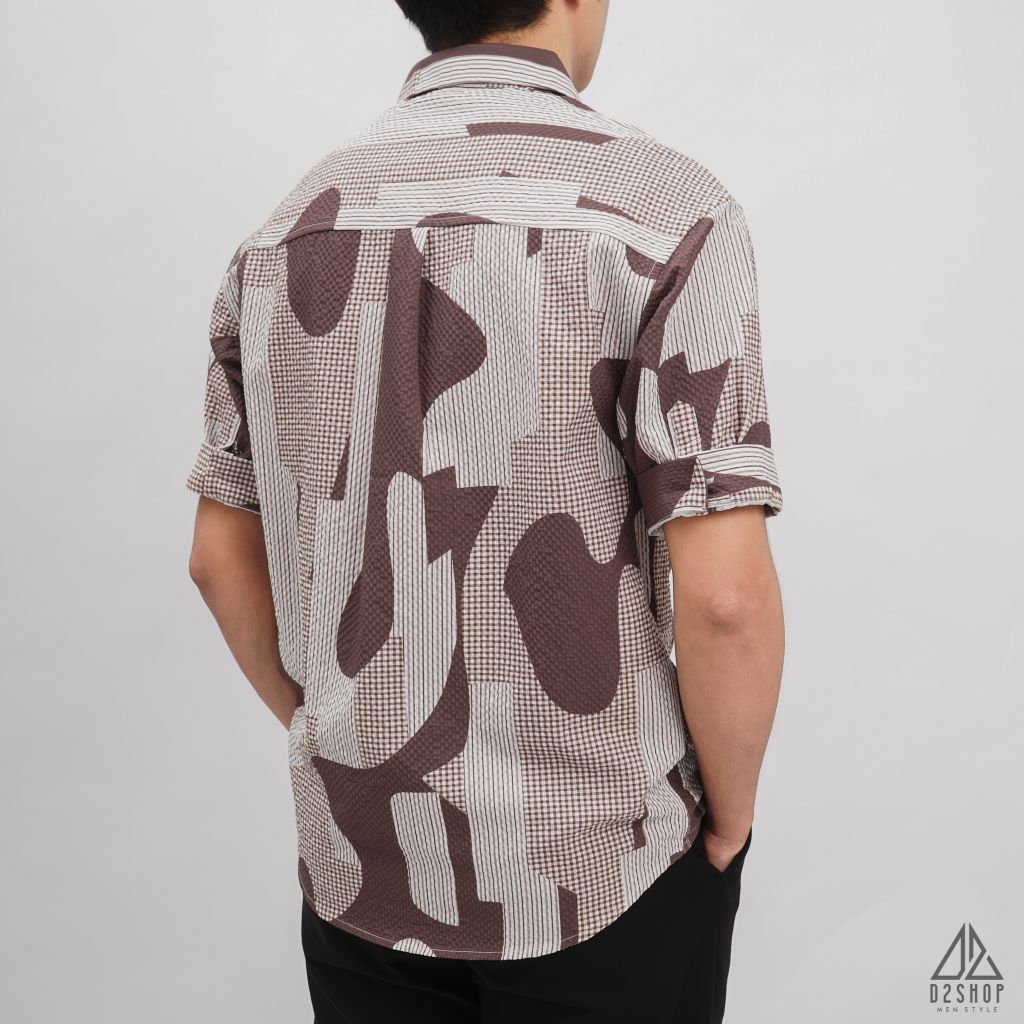 Áo sơ mi NT dập nổi họa tiết Camo