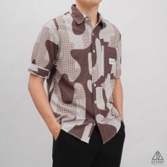 Áo sơ mi NT dập nổi họa tiết Camo