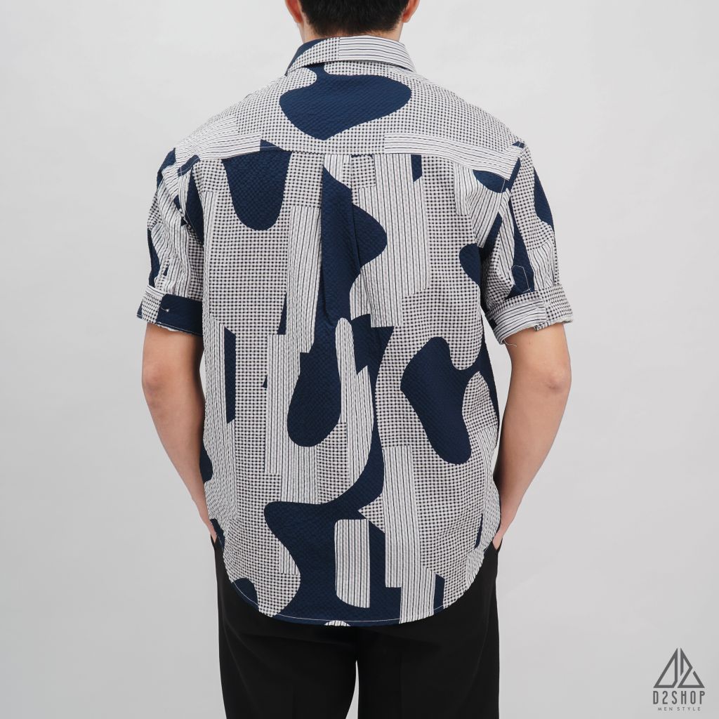 Áo sơ mi NT dập nổi họa tiết Camo