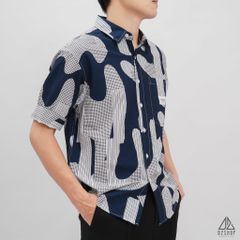 Áo sơ mi NT dập nổi họa tiết Camo